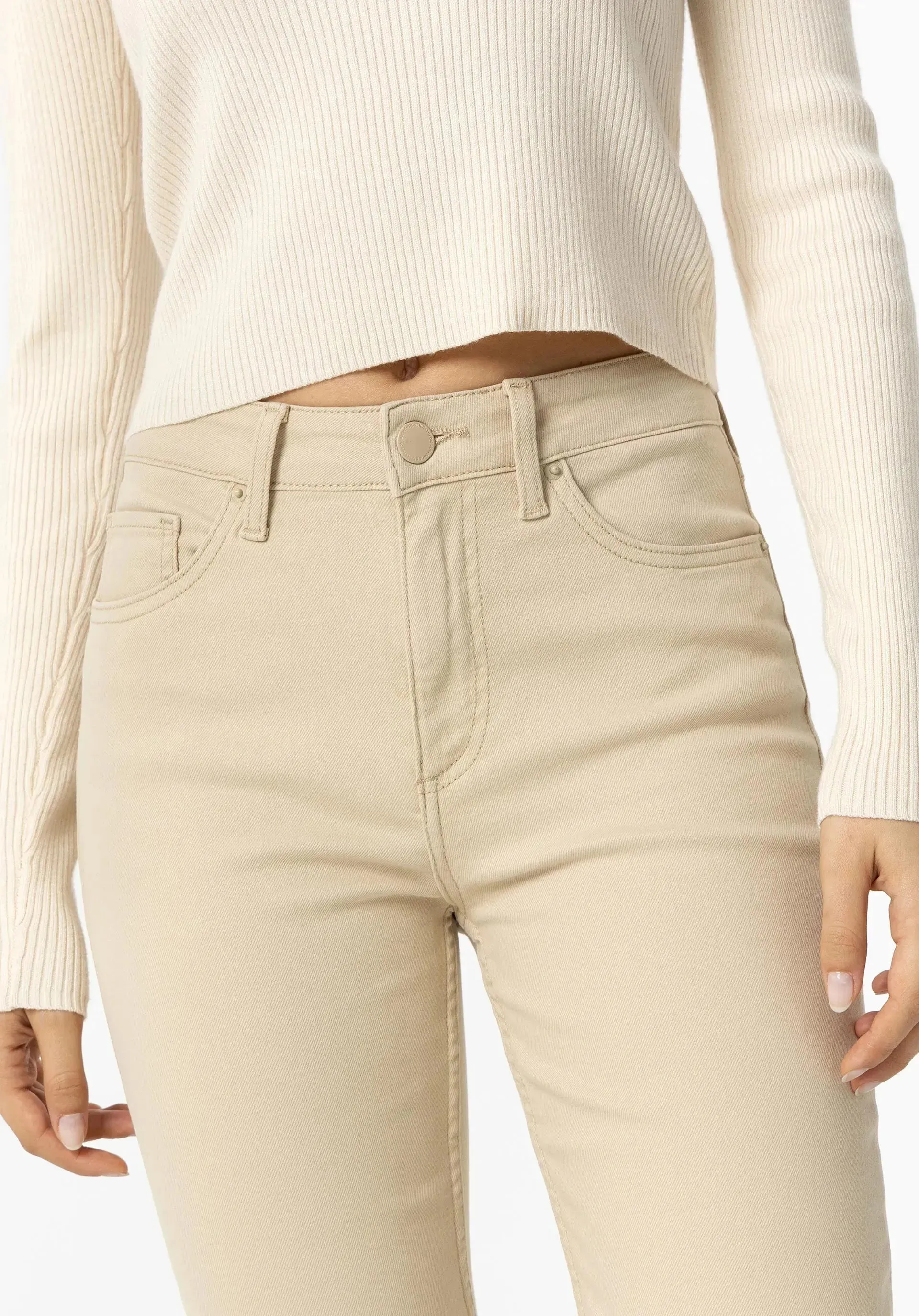 Pantalón TIFFOSI Cropped Megan Beige