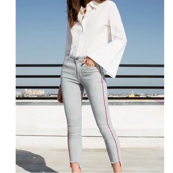 Parker Smith Red Stripe Jeans
