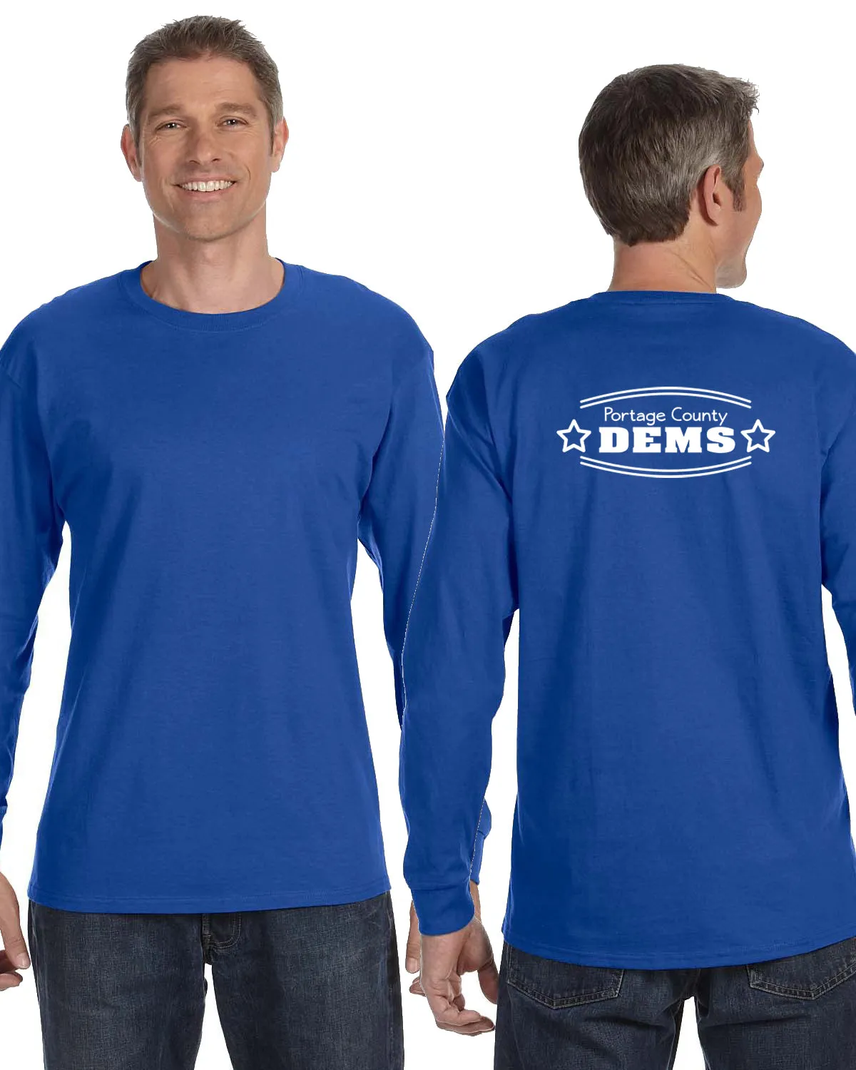 PC Dems Long Sleeve T-Shirt (Back Only)