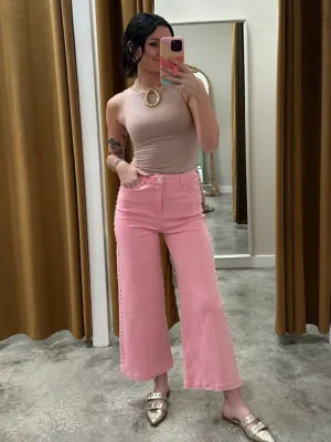 Pearl Essence Cropped Denim