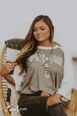 Phi Mu Bell Sleeve PR Tshirt