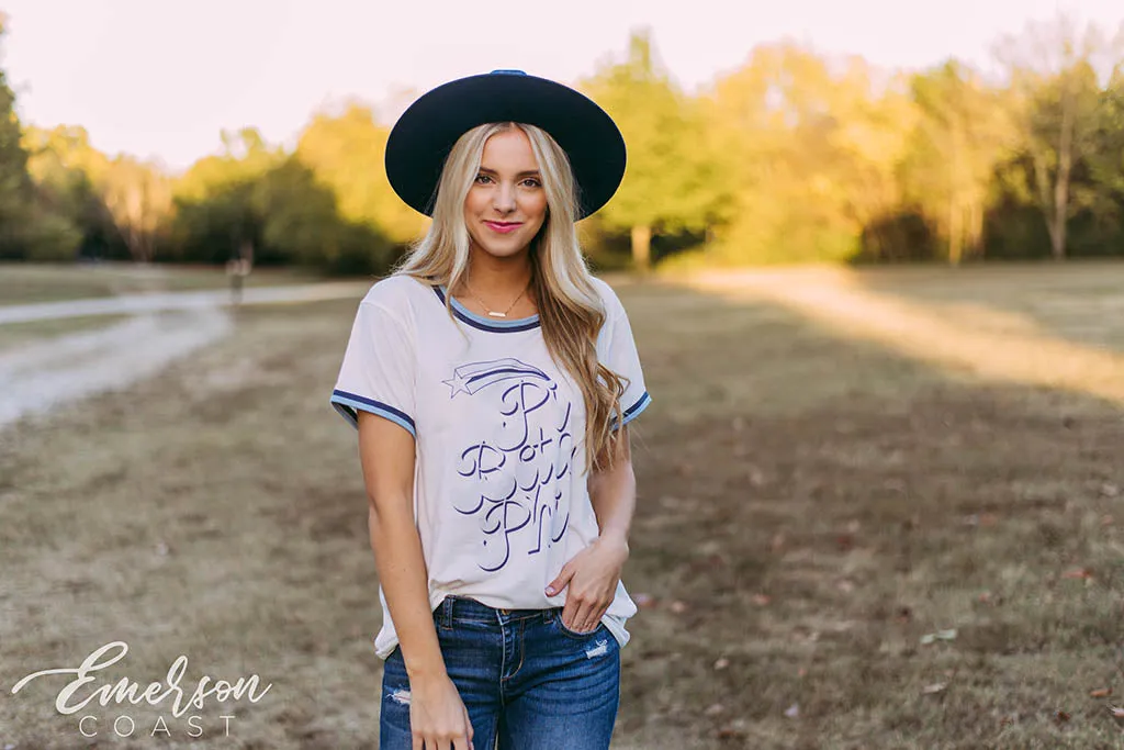 Pi Beta Phi Shooting Star Ringer Tee