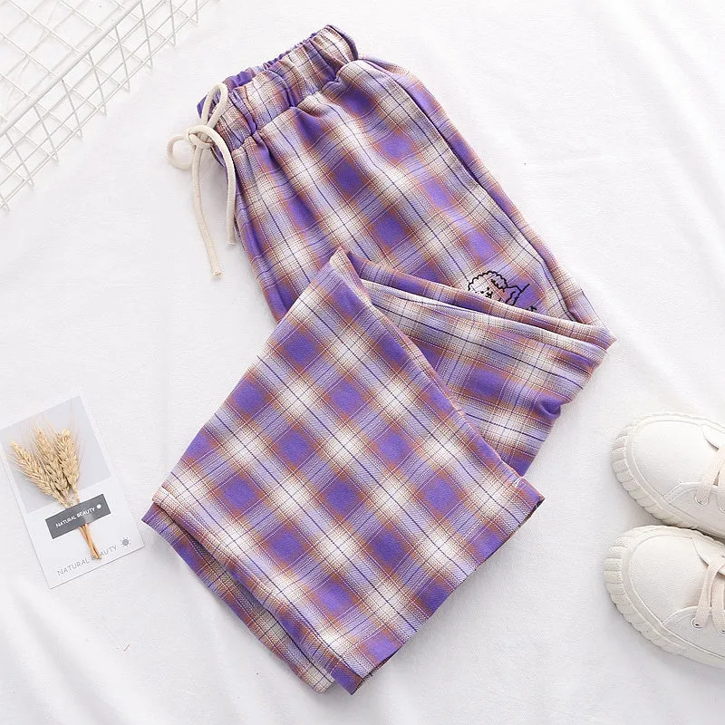 [@piaisevil] "PURPLE PLAID" PANTS K070810REVIEW