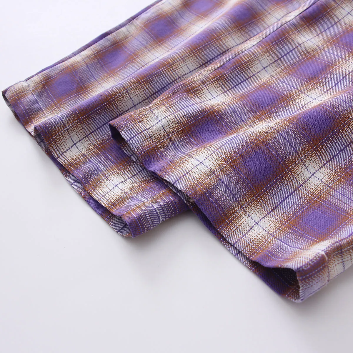 [@piaisevil] "PURPLE PLAID" PANTS K070810REVIEW