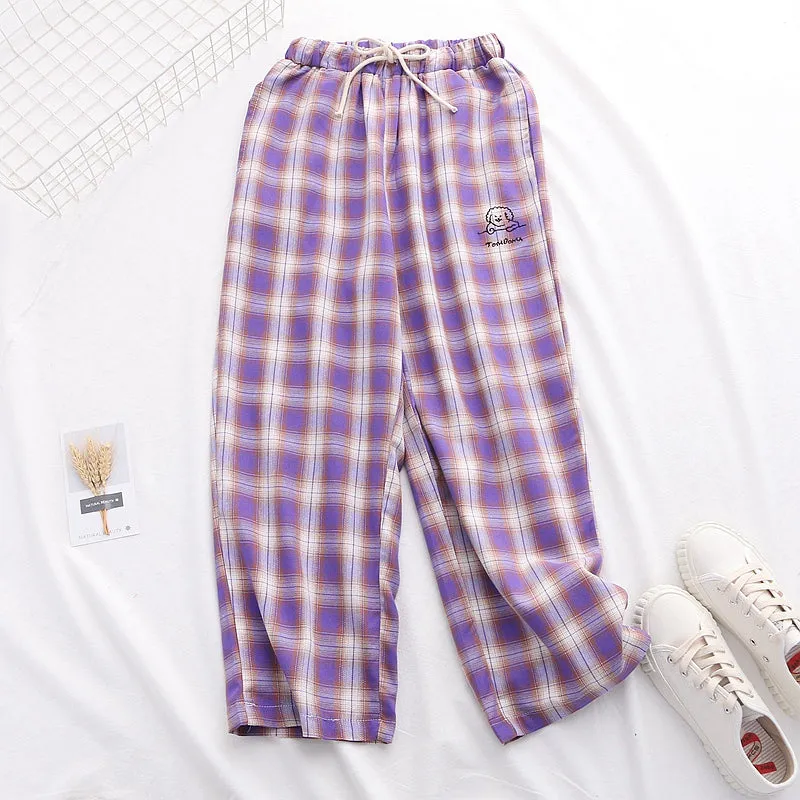 [@piaisevil] "PURPLE PLAID" PANTS K070810REVIEW