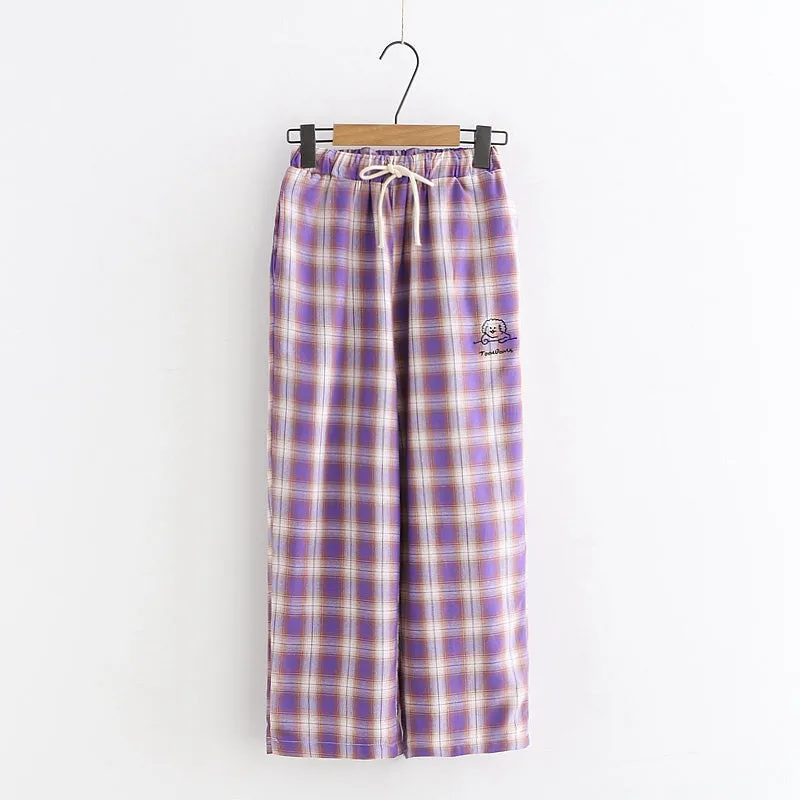 [@piaisevil] "PURPLE PLAID" PANTS K070810REVIEW