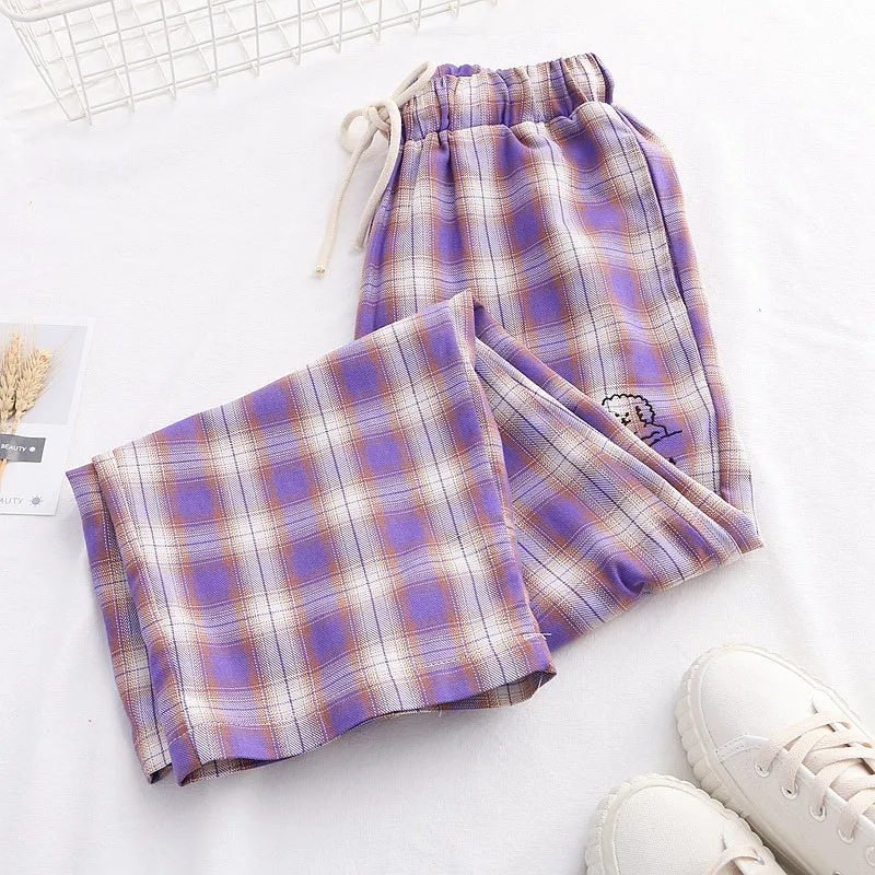 [@piaisevil] "PURPLE PLAID" PANTS K070810REVIEW