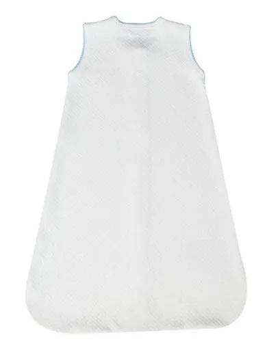 Pima Cotton Milano Baby Quilted Sack White/Blue