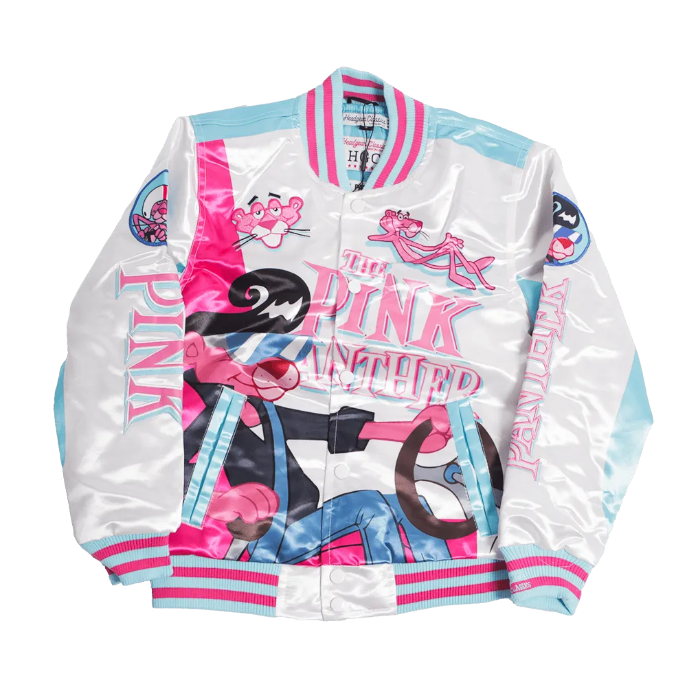 PINK PANTHER SATIN JACKET (WHITE)