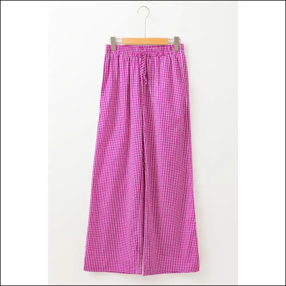 Pink Plaid Pants: Wide Leg & Ready to Party ! 😜 Needful Things