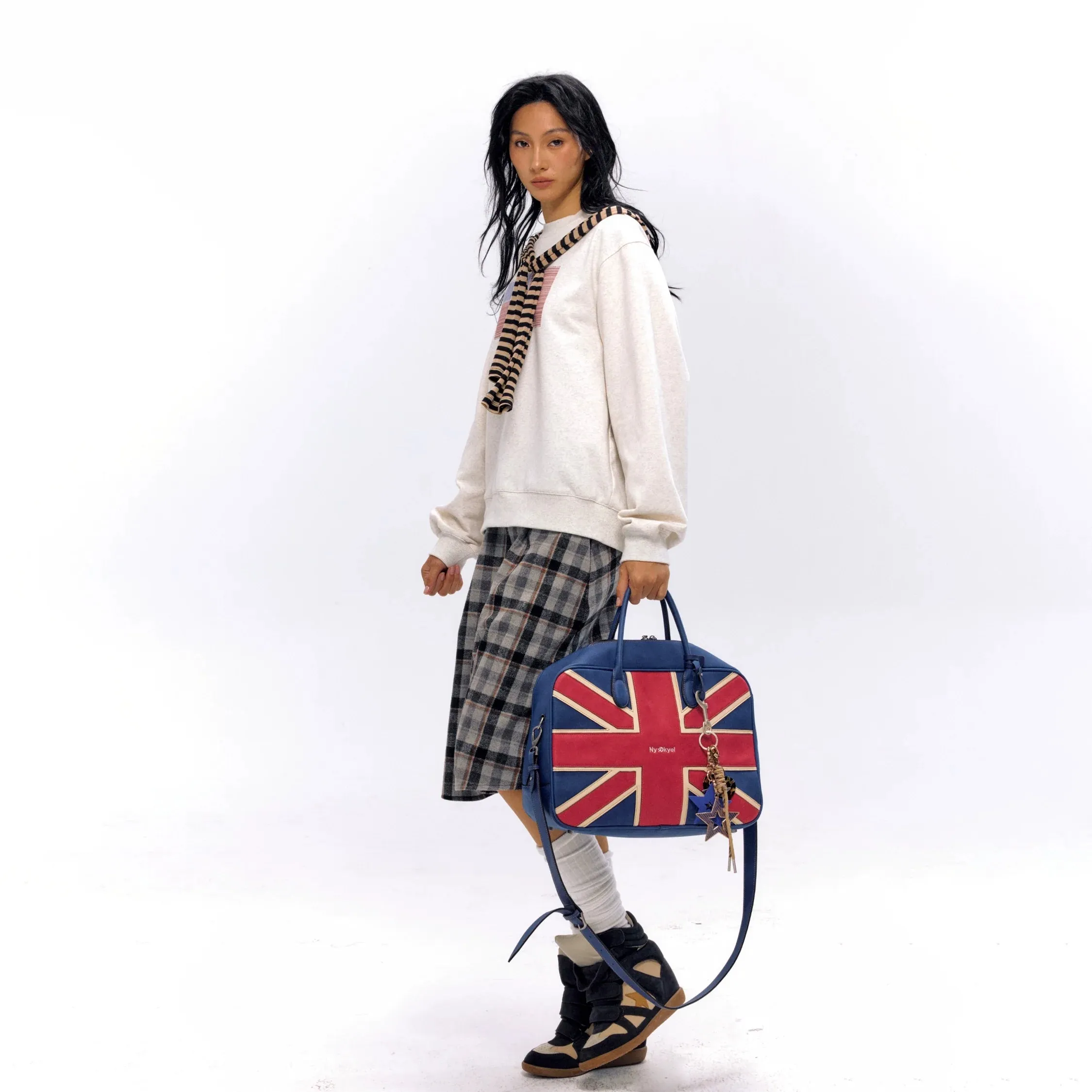 Plaid A-line Skirt