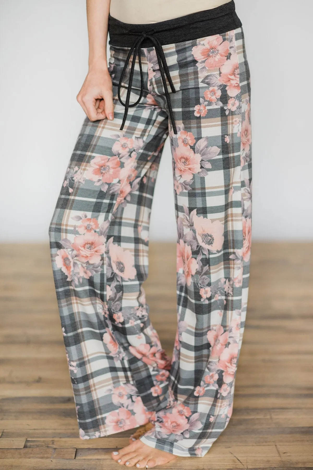 Plaid & Floral Lounge Pants