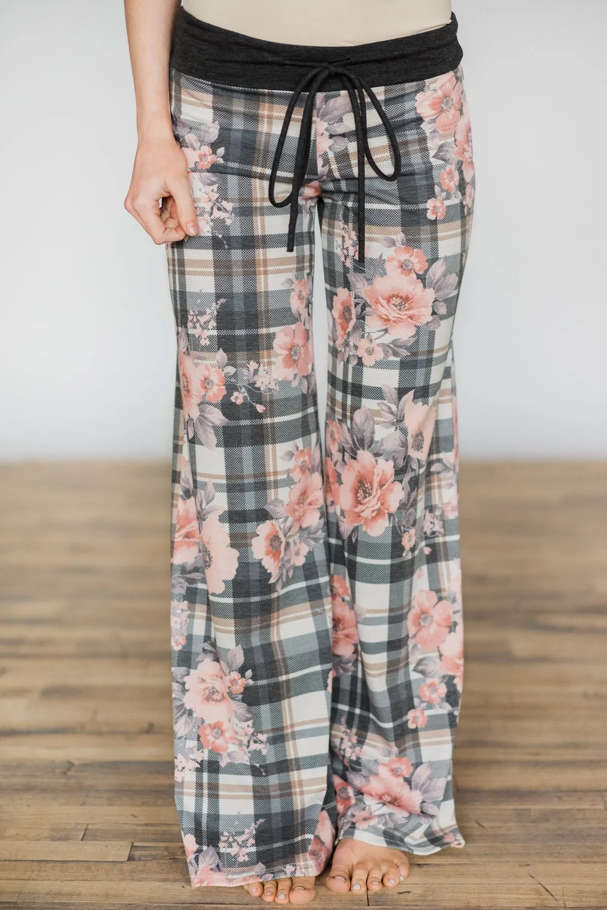Plaid & Floral Lounge Pants