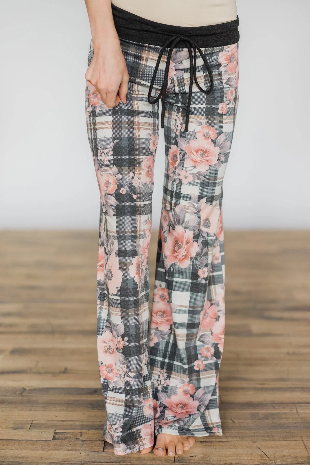 Plaid & Floral Lounge Pants