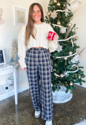 PLAID PANTS