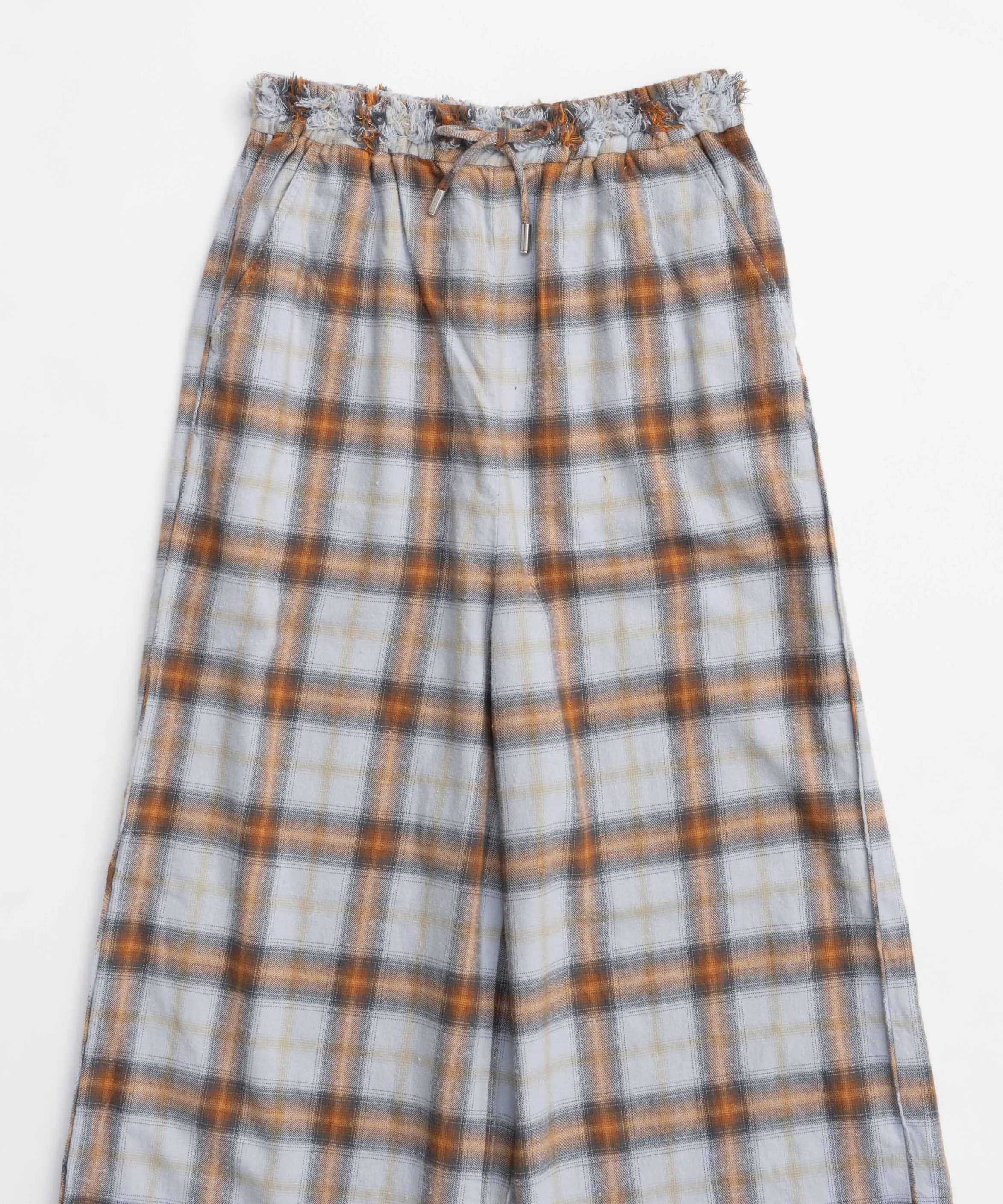Plaid Pattern Easy Pants