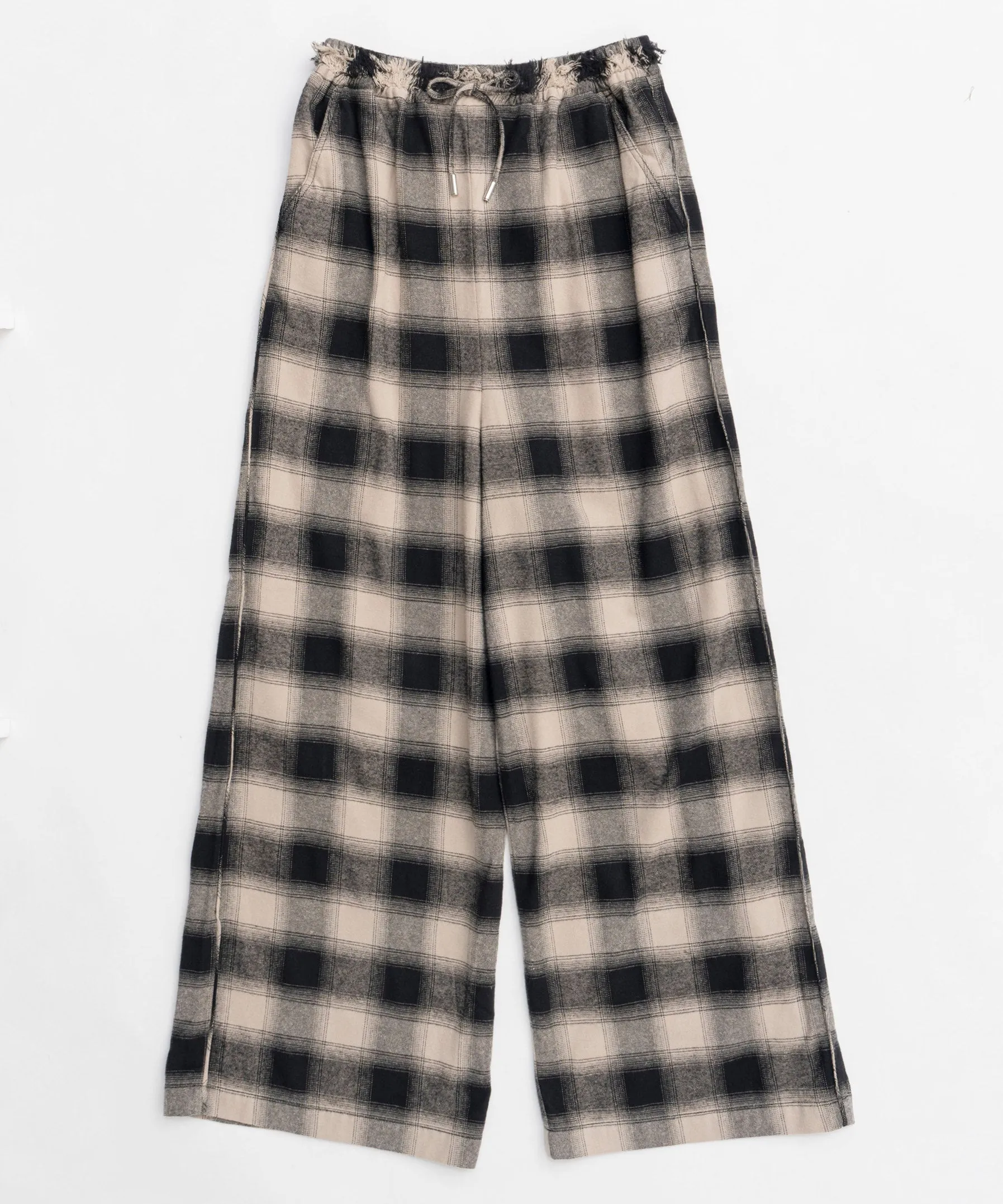Plaid Pattern Easy Pants