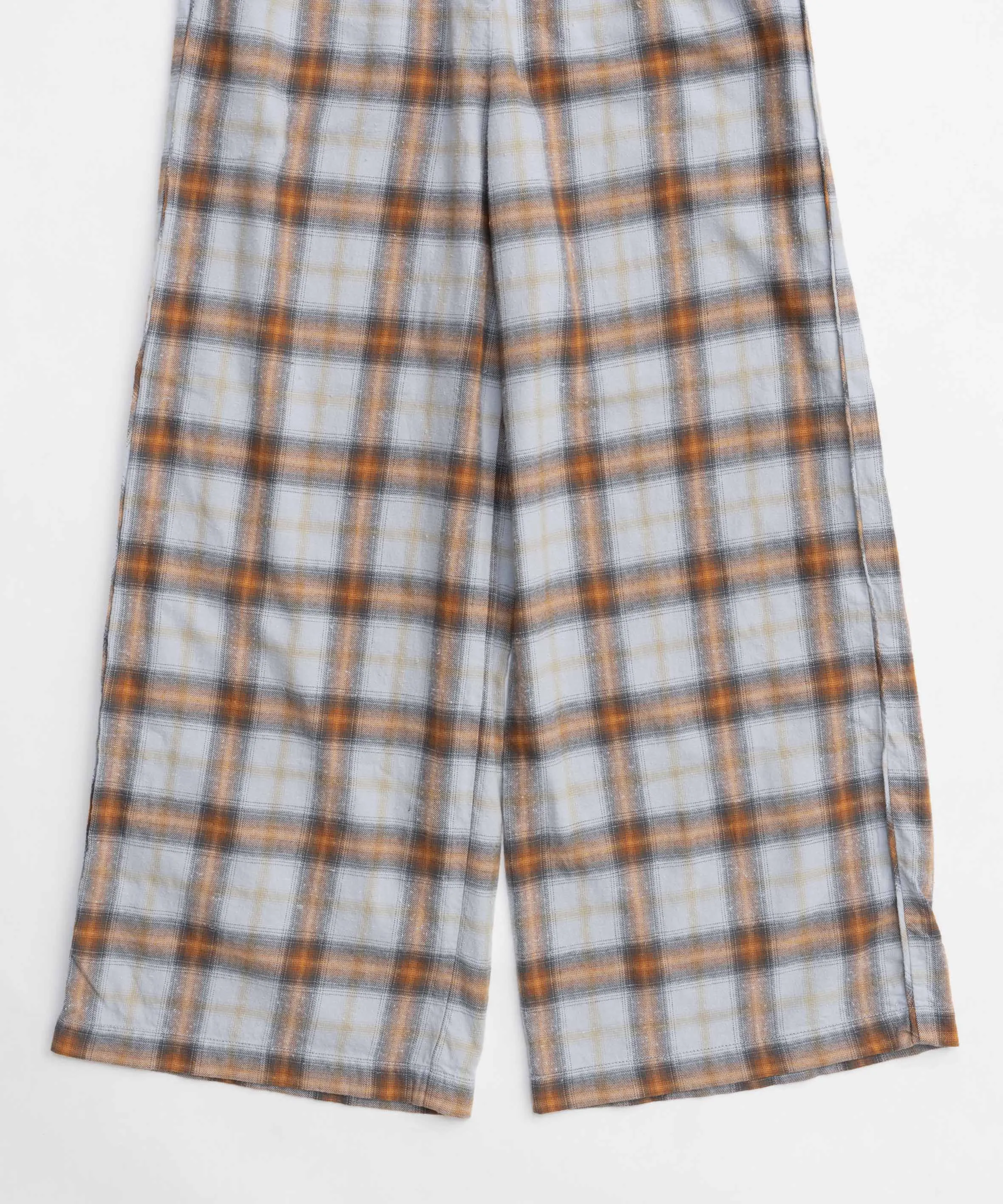 Plaid Pattern Easy Pants