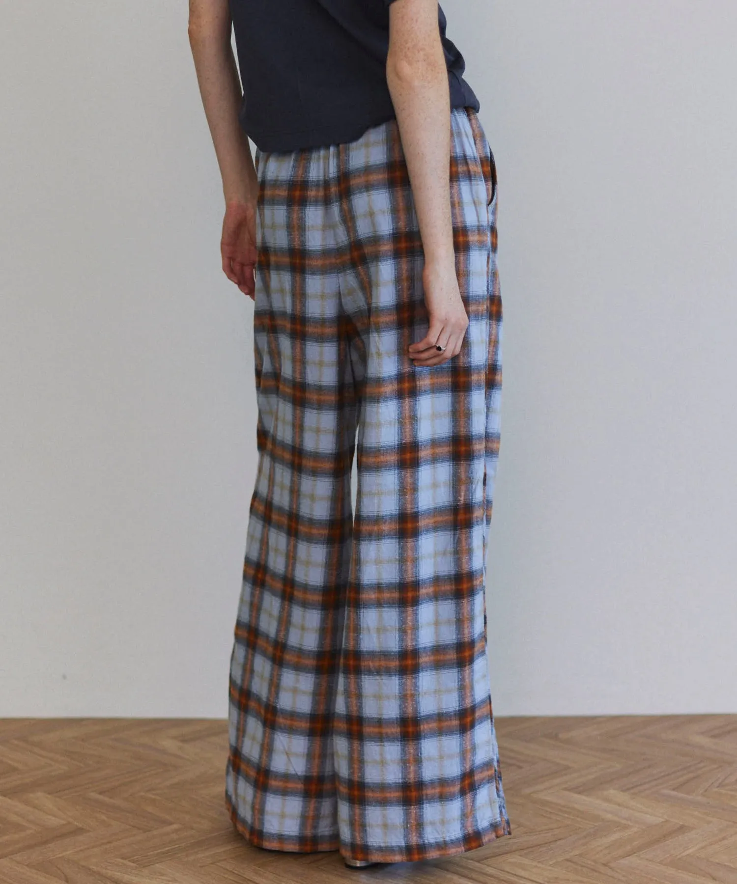 Plaid Pattern Easy Pants