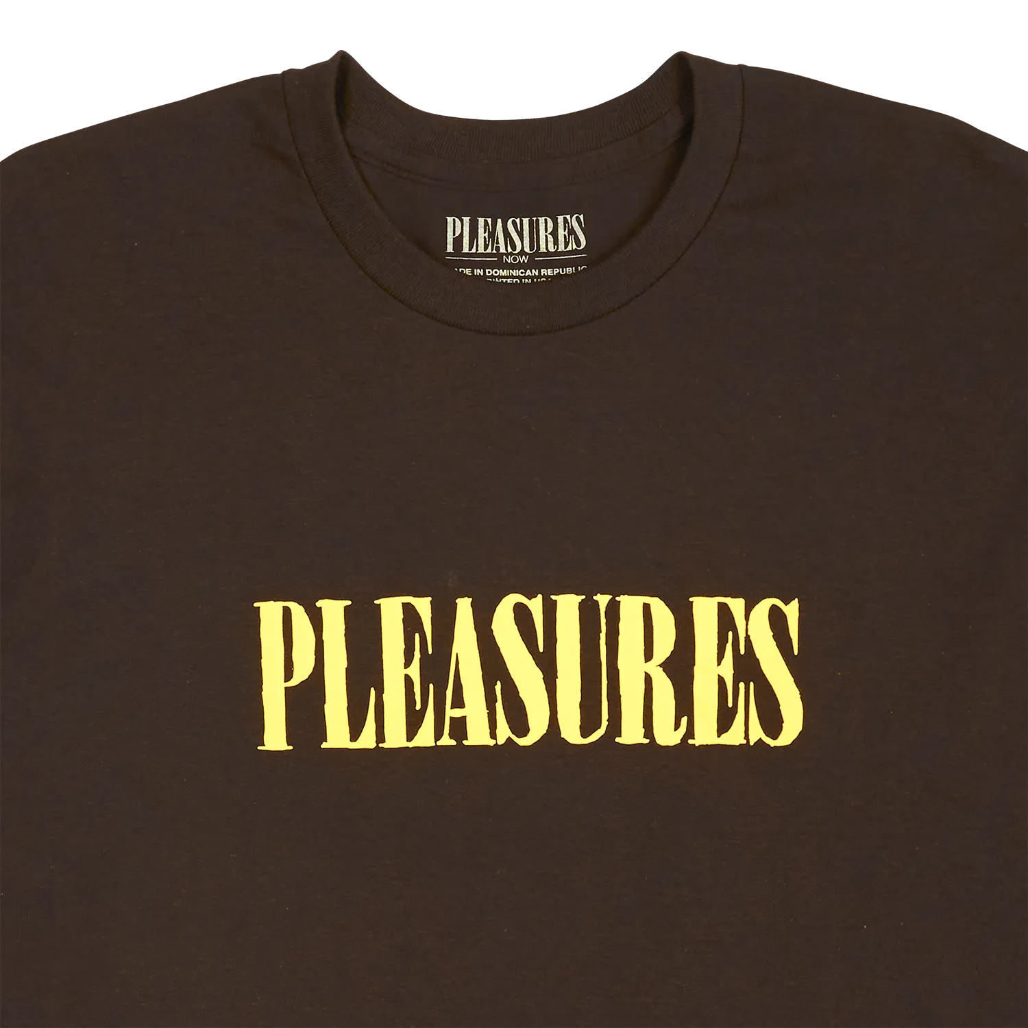 Pleasures Tickle Logo T-Shirt 'Brown'