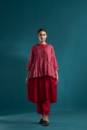 Pleated pant coordinates