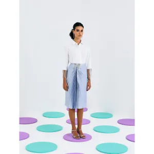 Pleats by Aruni Blue Forever Pleated Skirt