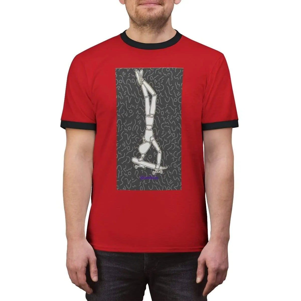 Plumskum Skater Unisex Ringer Tee