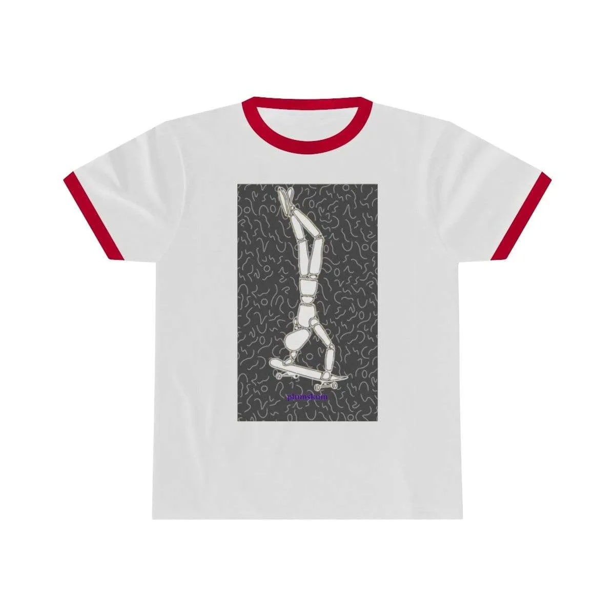 Plumskum Skater Unisex Ringer Tee