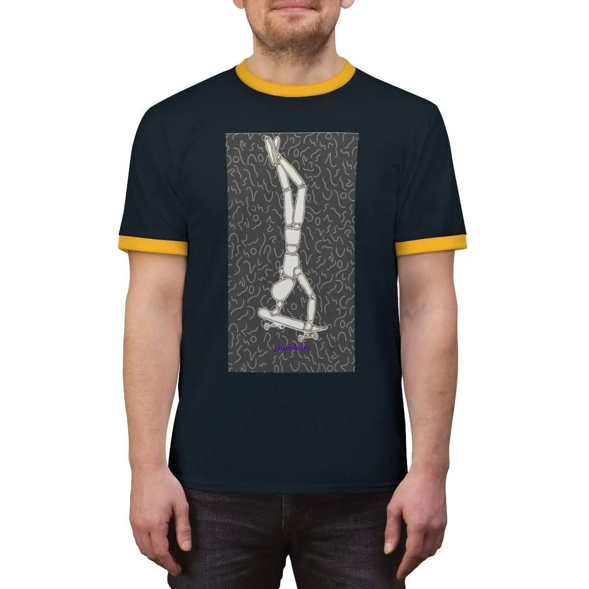 Plumskum Skater Unisex Ringer Tee