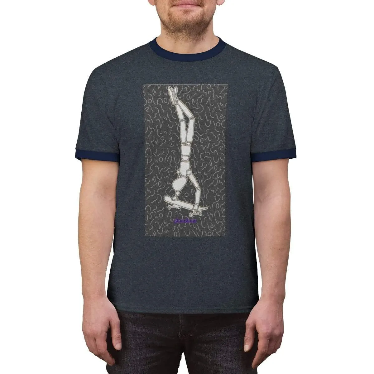 Plumskum Skater Unisex Ringer Tee