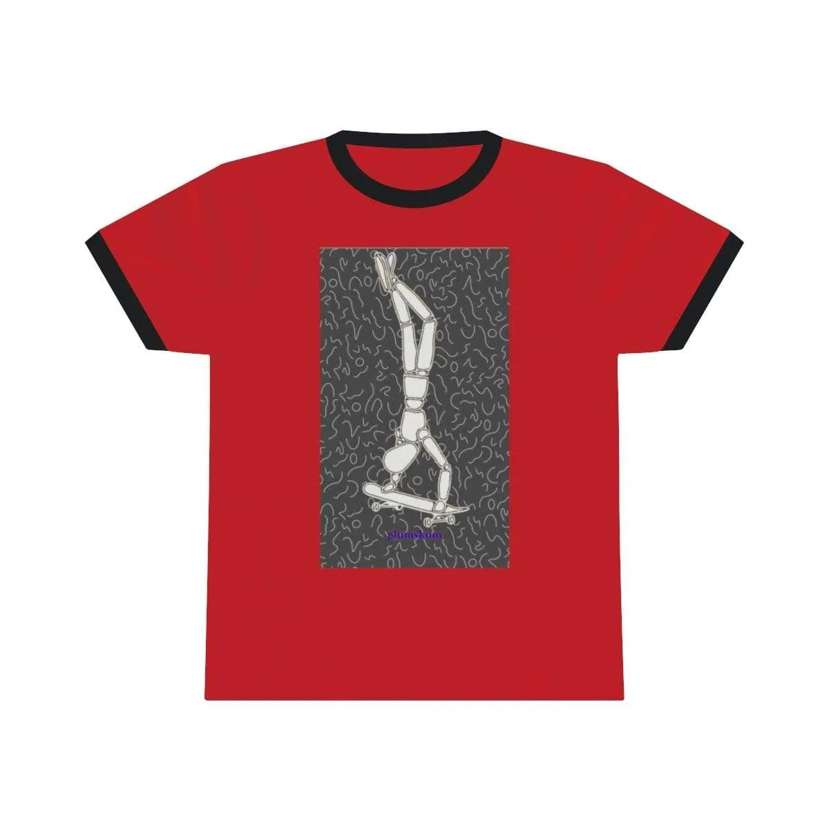 Plumskum Skater Unisex Ringer Tee