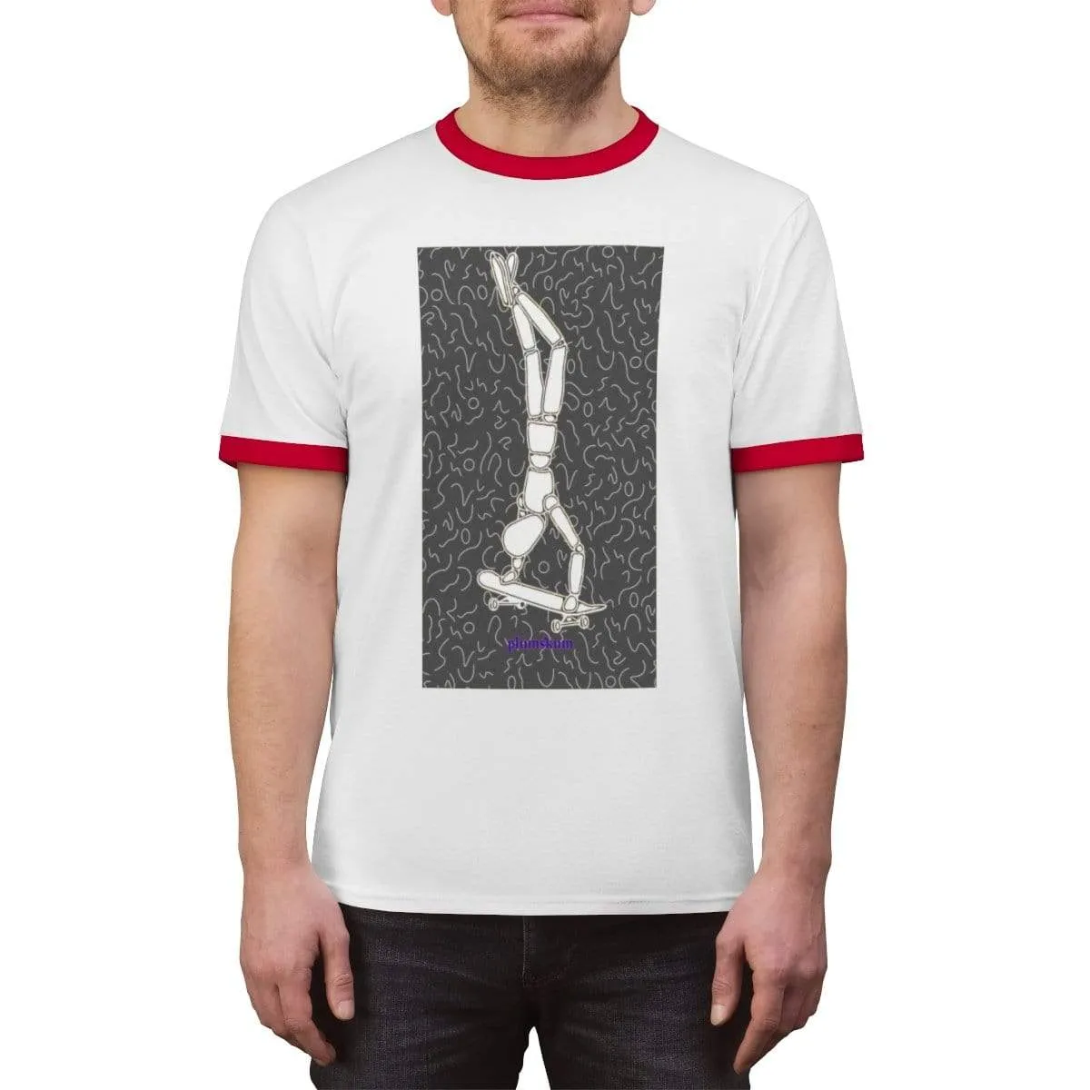 Plumskum Skater Unisex Ringer Tee