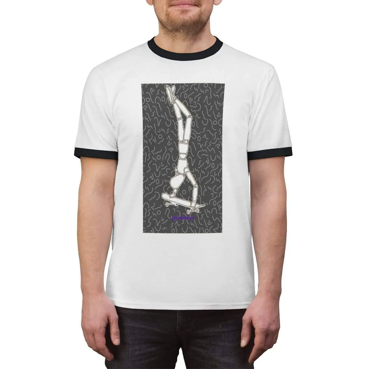 Plumskum Skater Unisex Ringer Tee