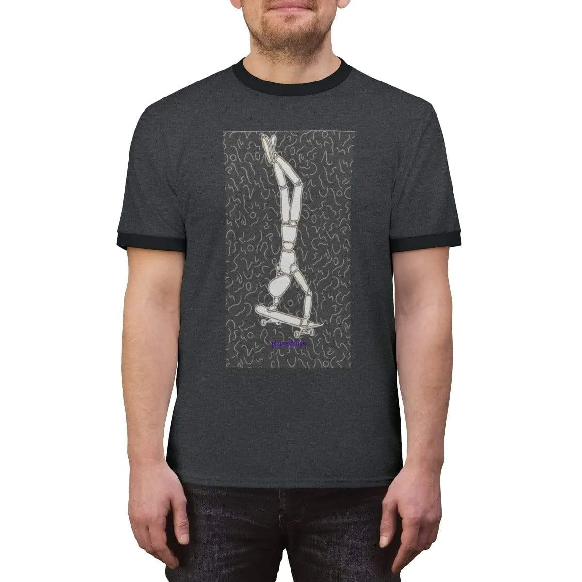 Plumskum Skater Unisex Ringer Tee