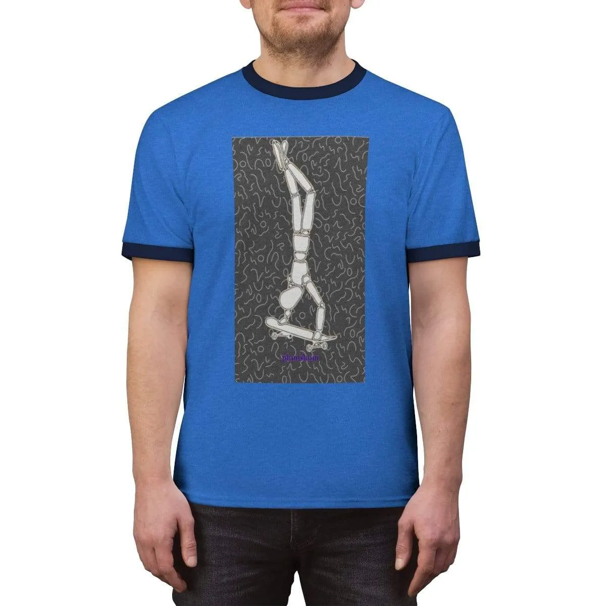 Plumskum Skater Unisex Ringer Tee
