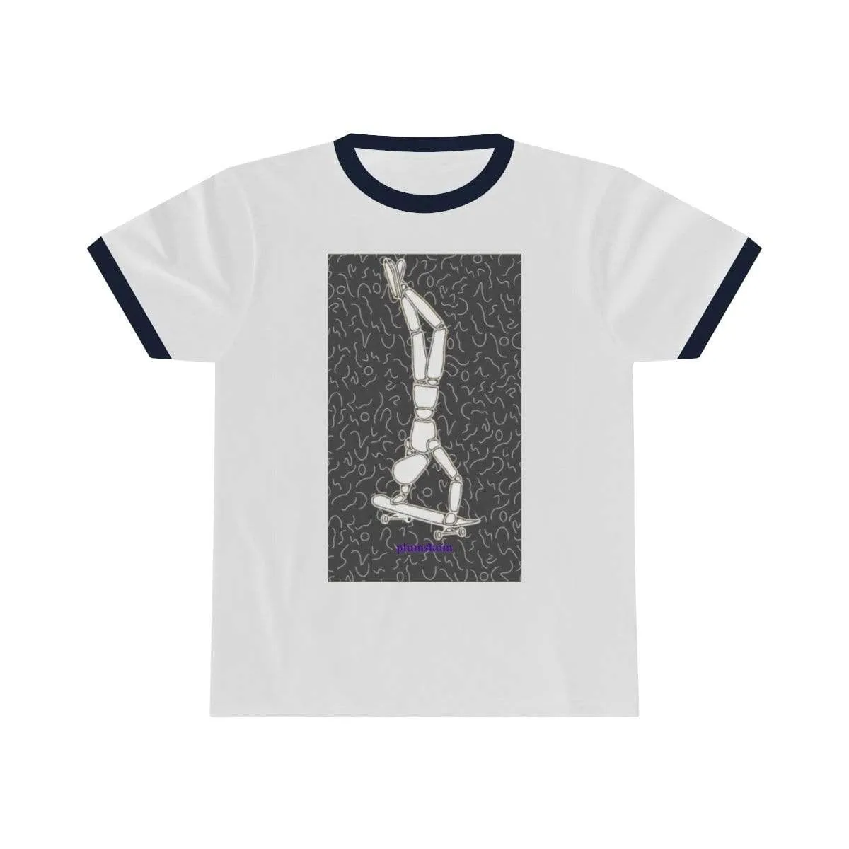 Plumskum Skater Unisex Ringer Tee