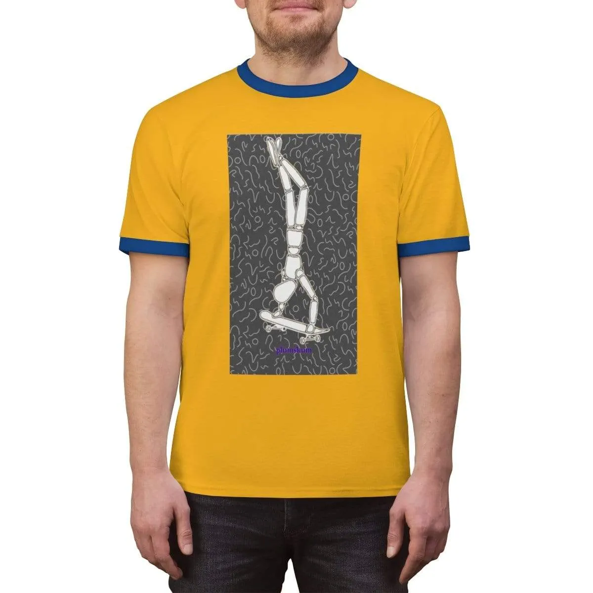 Plumskum Skater Unisex Ringer Tee