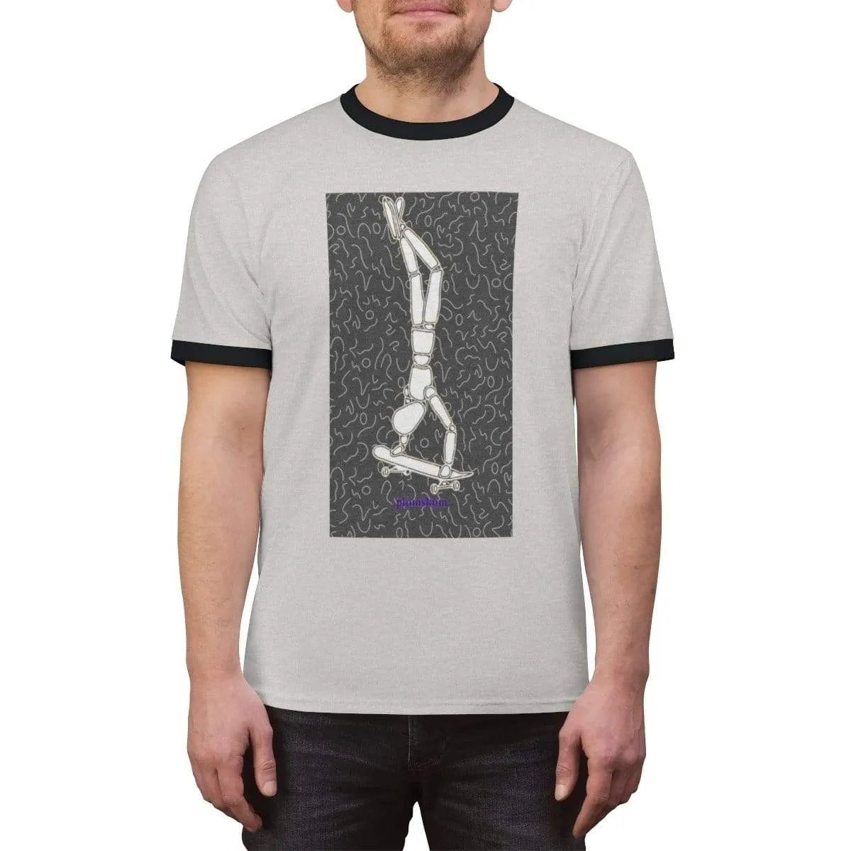 Plumskum Skater Unisex Ringer Tee