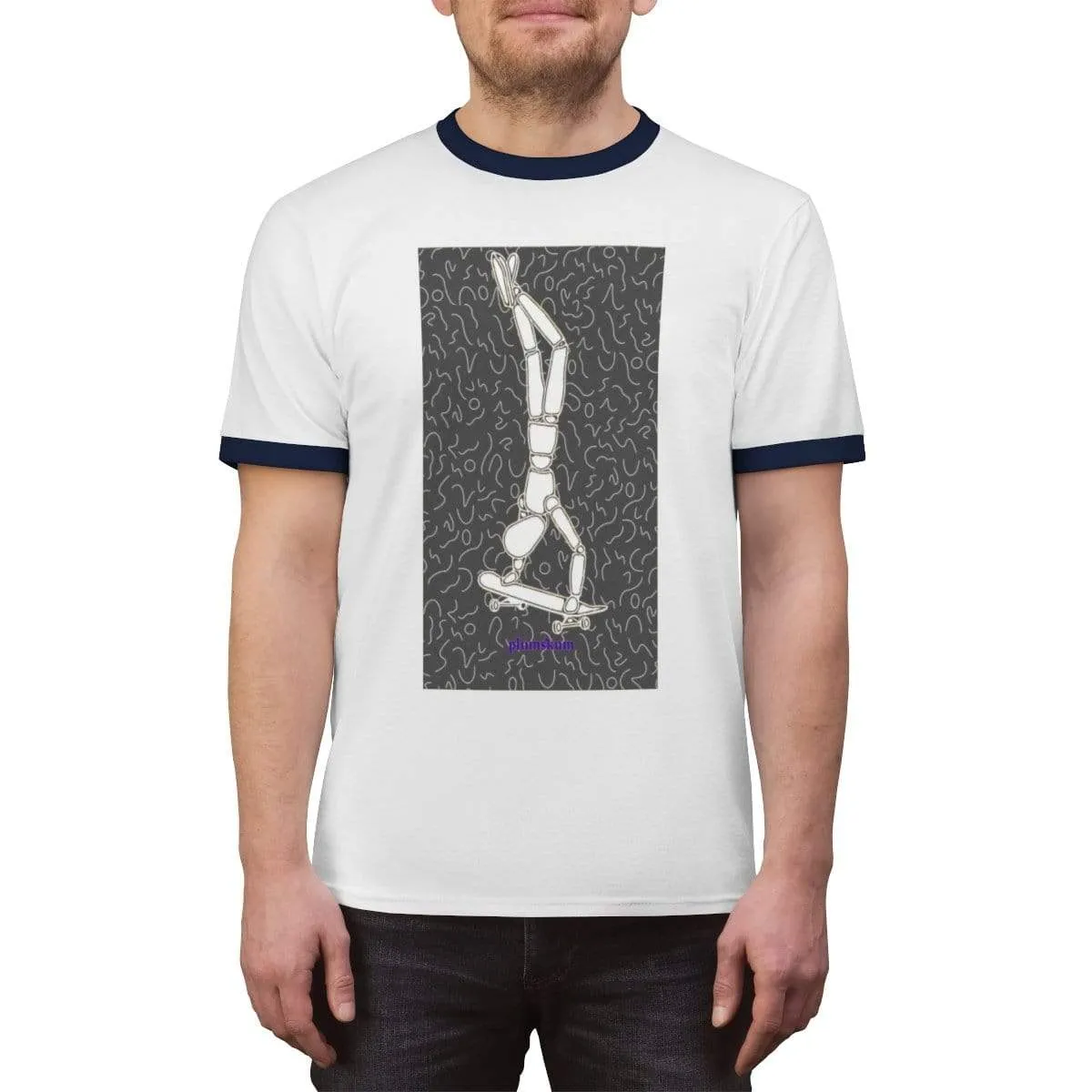 Plumskum Skater Unisex Ringer Tee