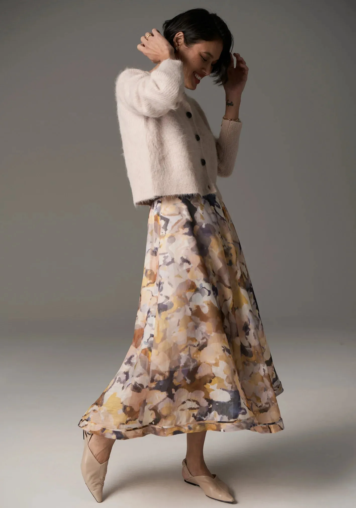 POL Clothing. - Collage Skirt - Collage Print