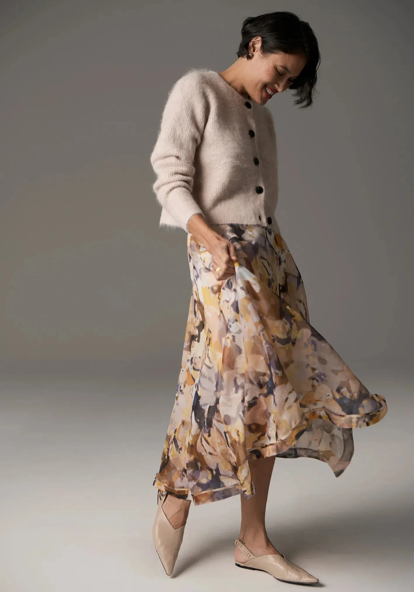 POL Clothing. - Collage Skirt - Collage Print