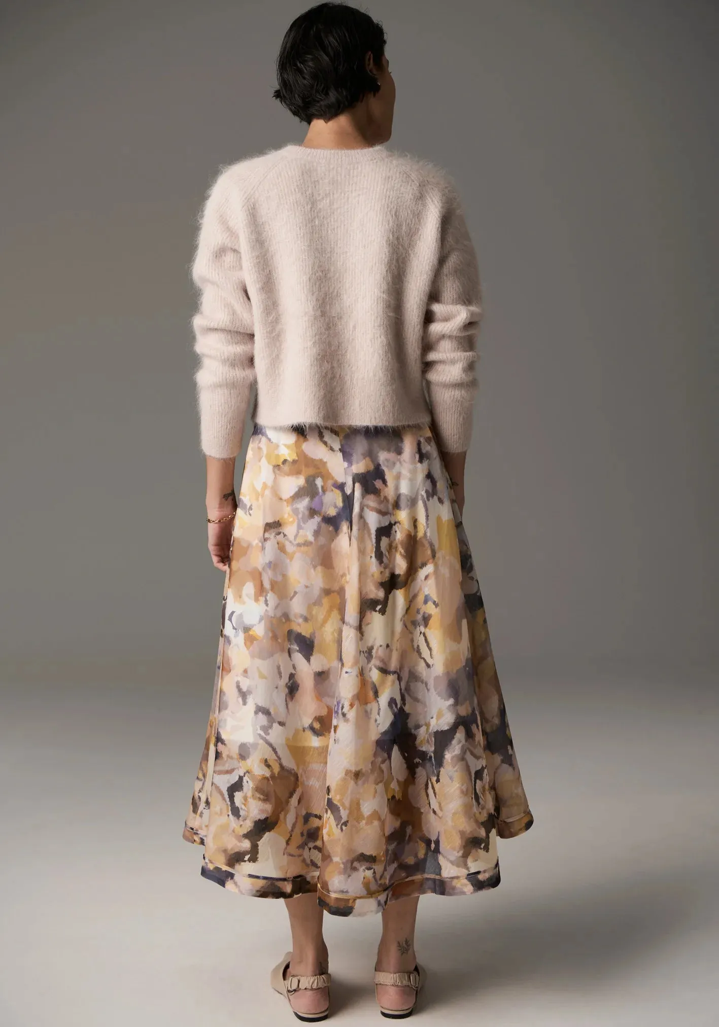 POL Clothing. - Collage Skirt - Collage Print