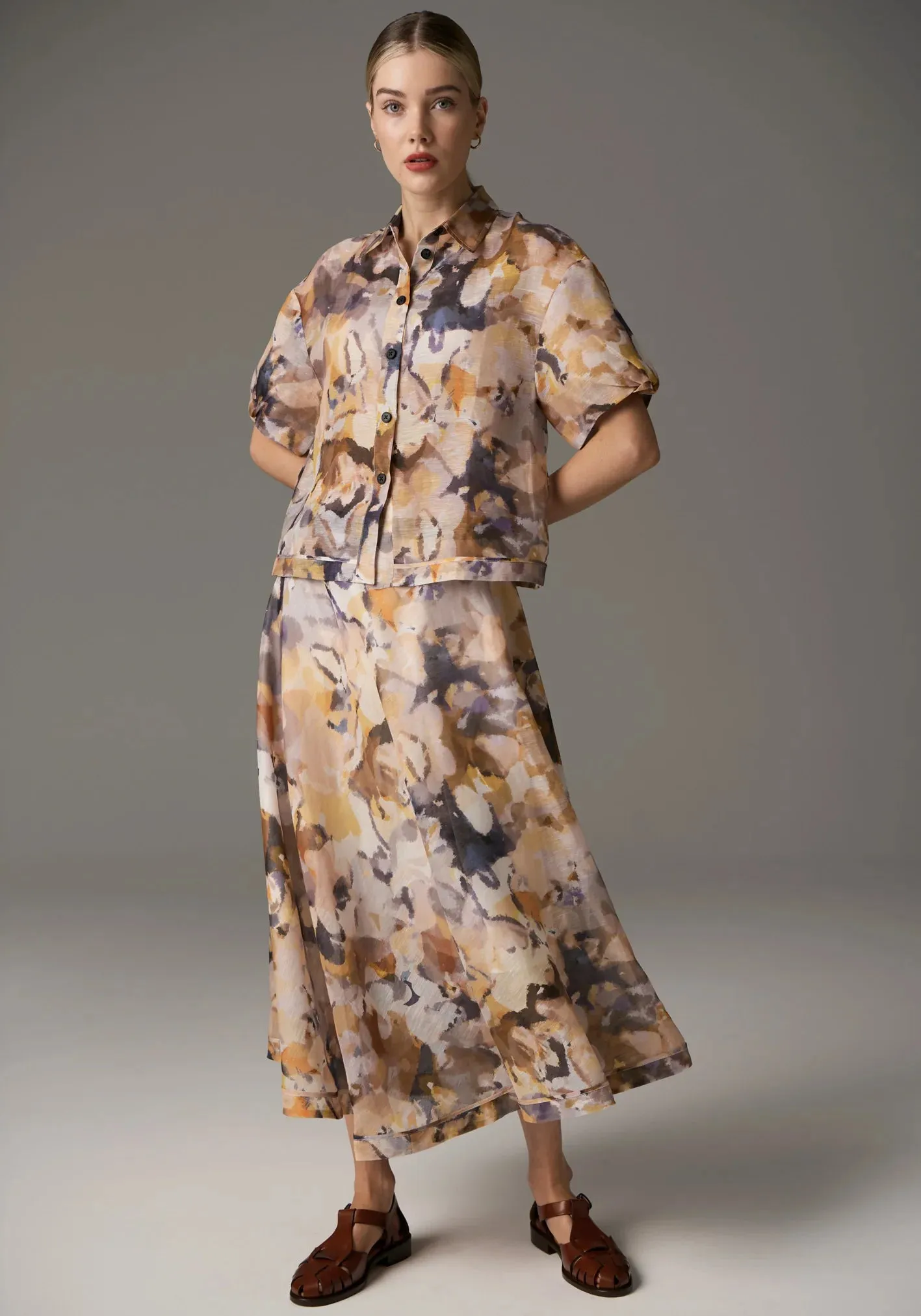 POL Clothing. - Collage Skirt - Collage Print