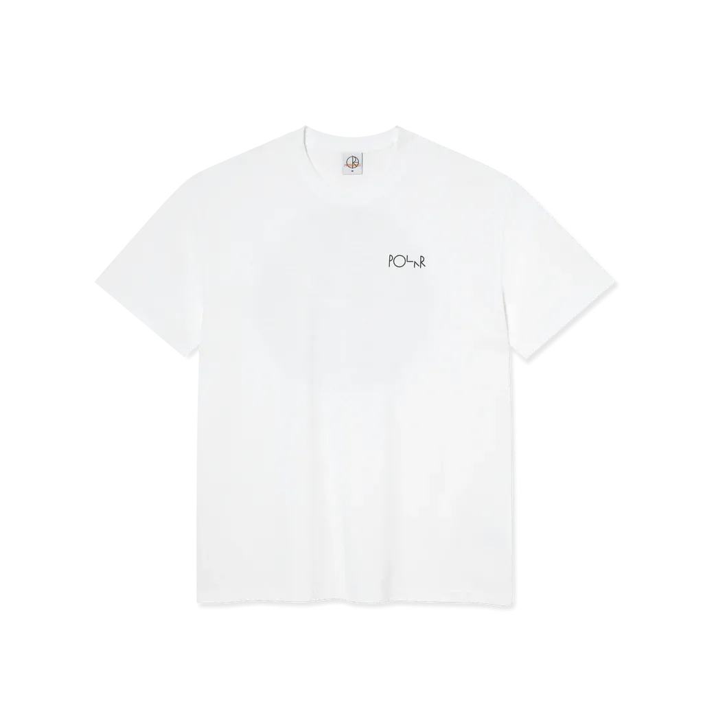 Polar Skate Co Burnside Fill Logo T-Shirt White