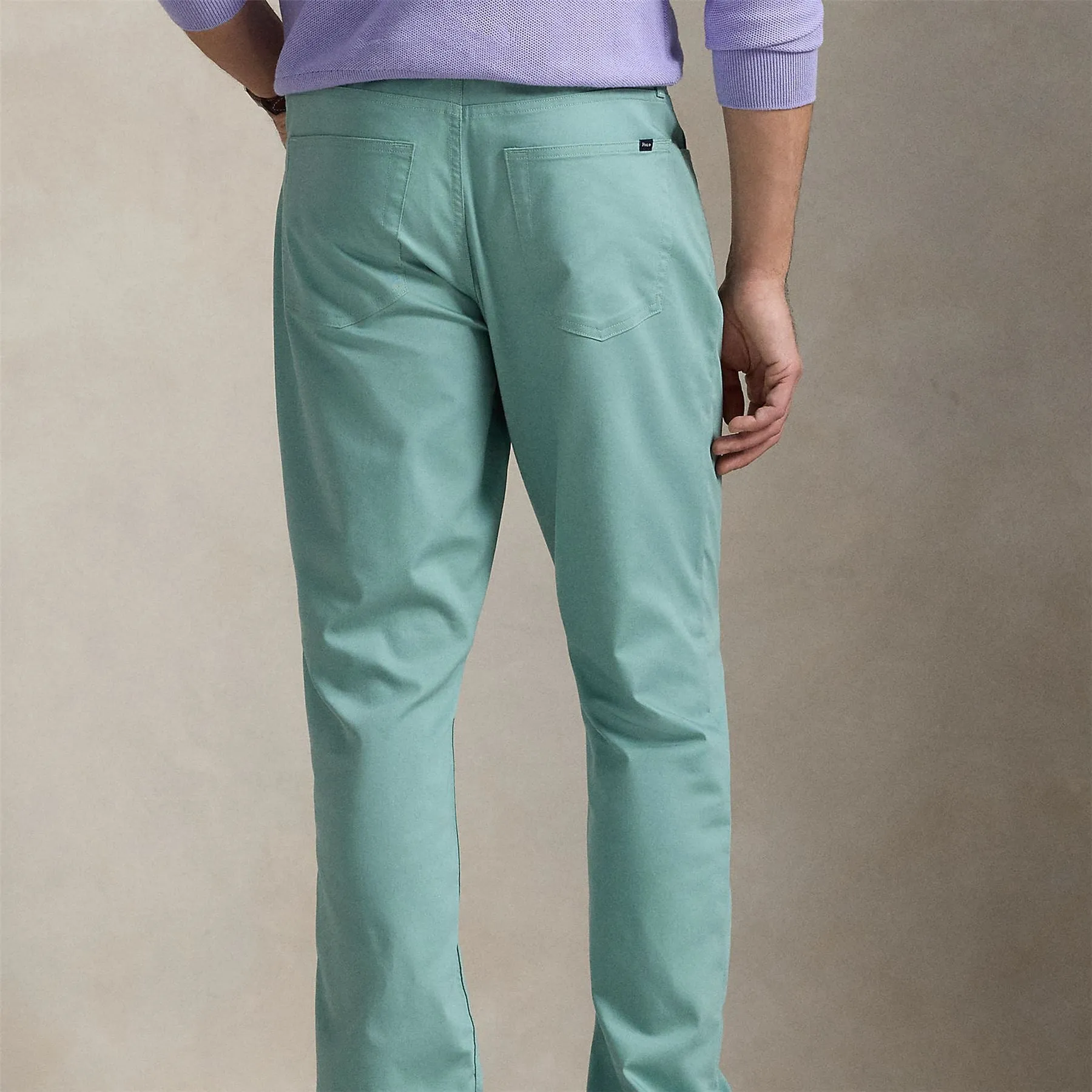 Polo Golf Tailored Fit Plaid Cotton 5 Pocket Pants Faded Mint