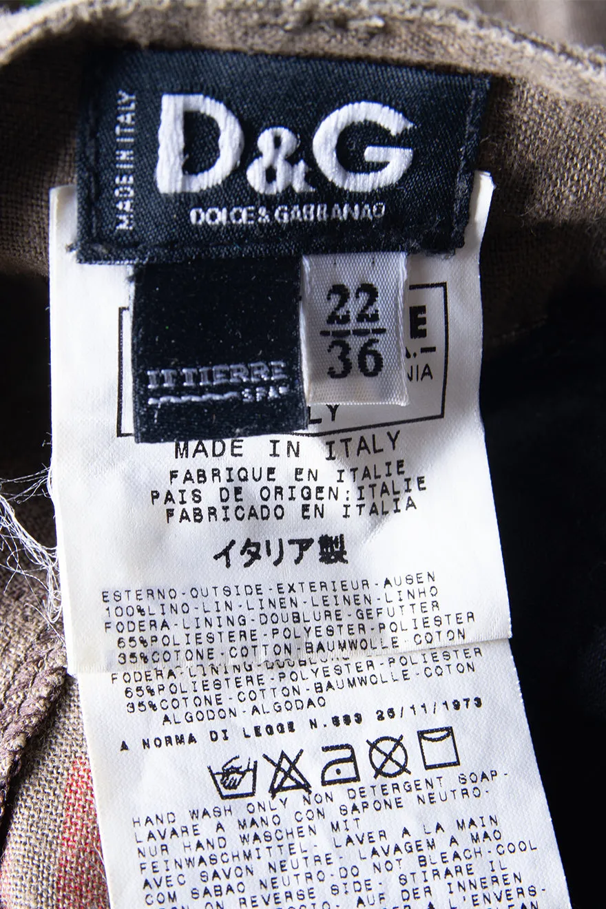 Printed Cargo Pants