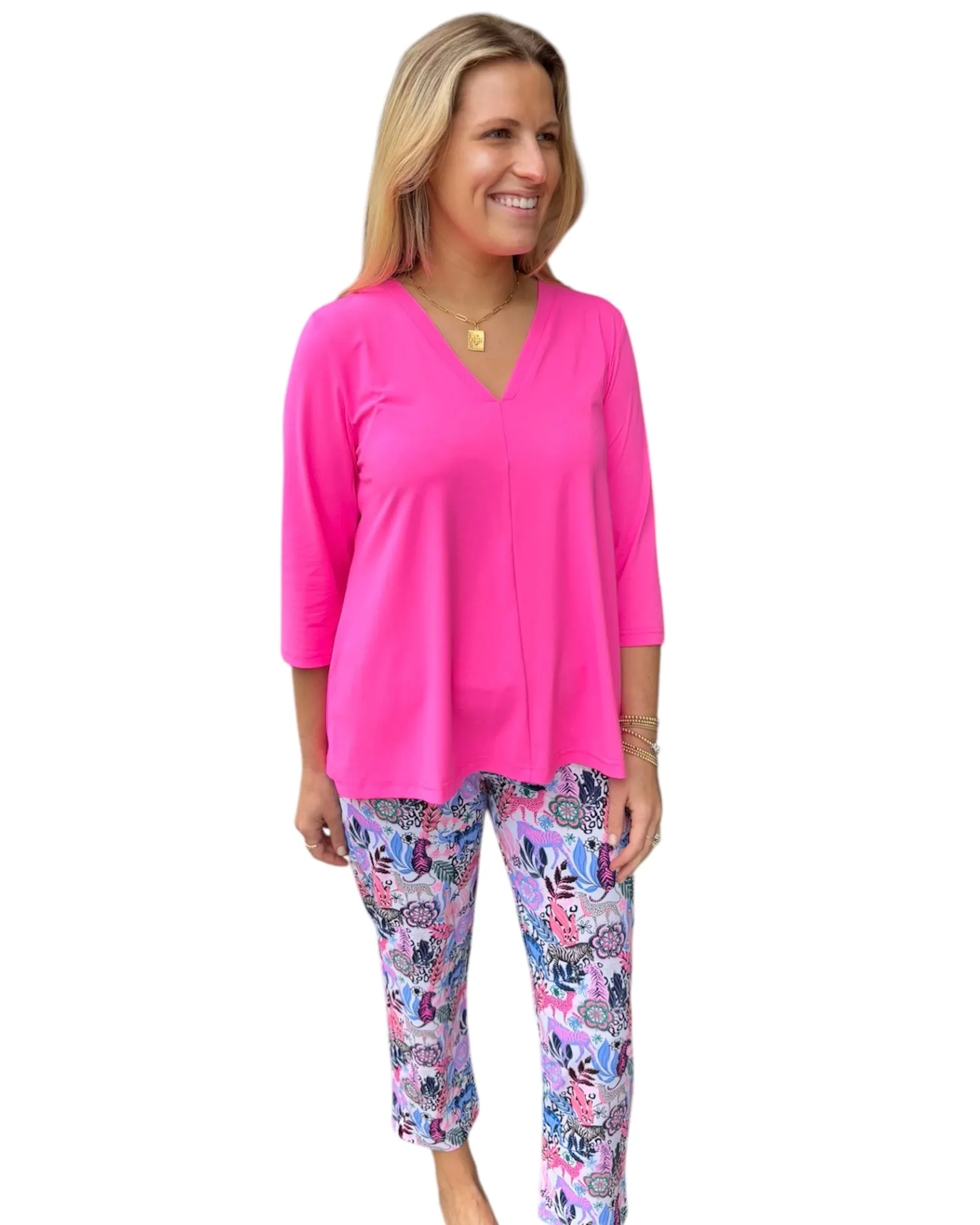 PRINTED CROP PANT - Jungle