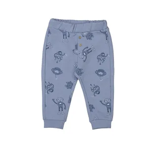 Printed Robot Knit Pants-Glacial 2.541