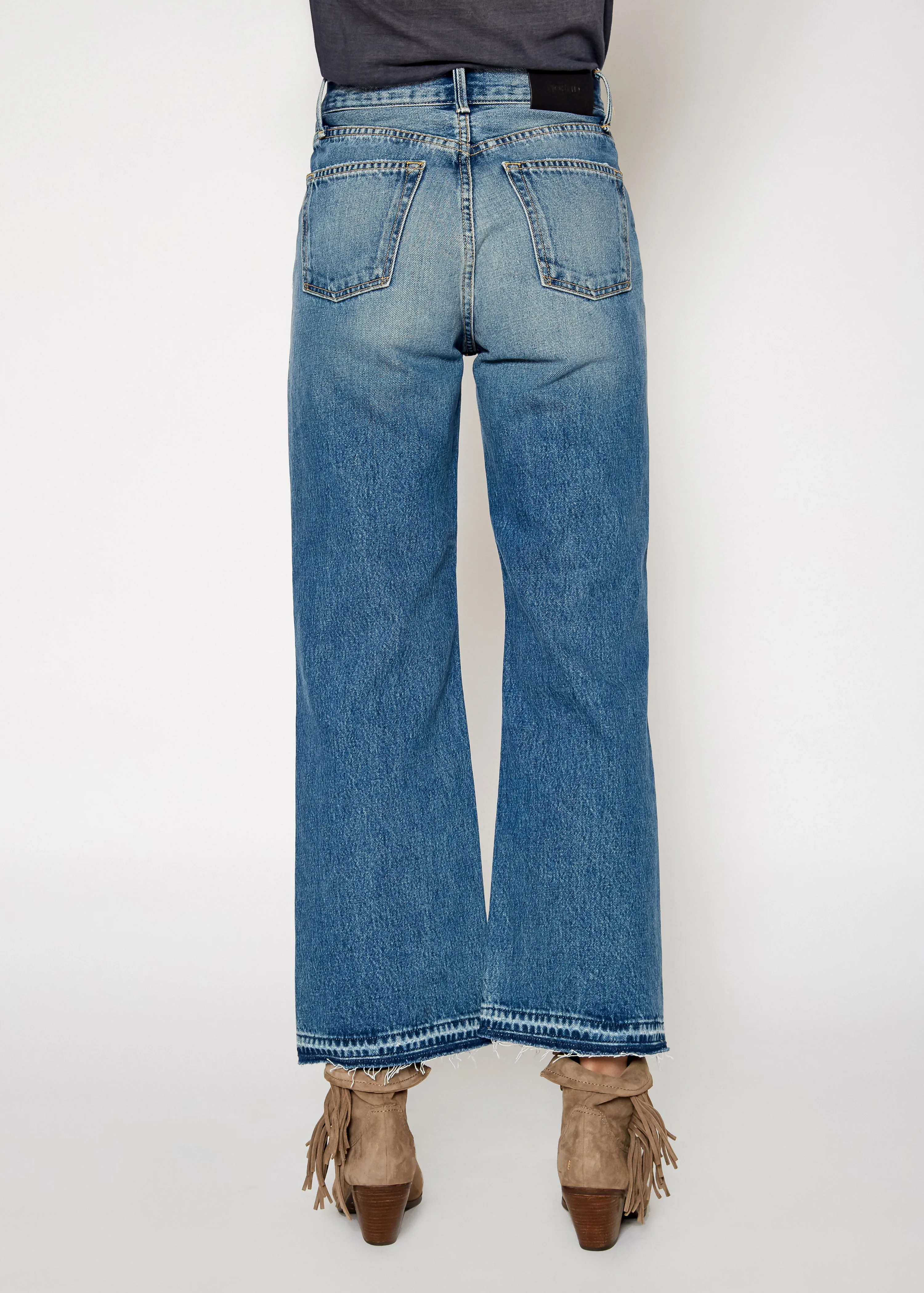 Queen High Rise Crop Wide Leg