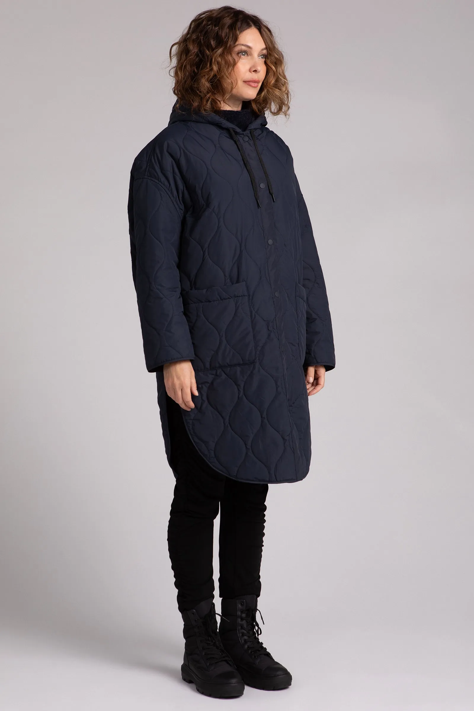 Quilted Maxi Shacket